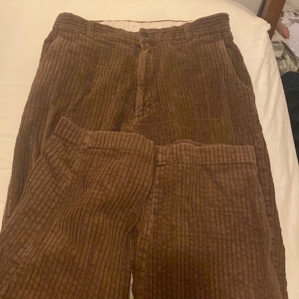 brown corduroy trousers!